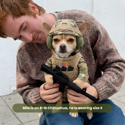 Doggy Soldier Outfit